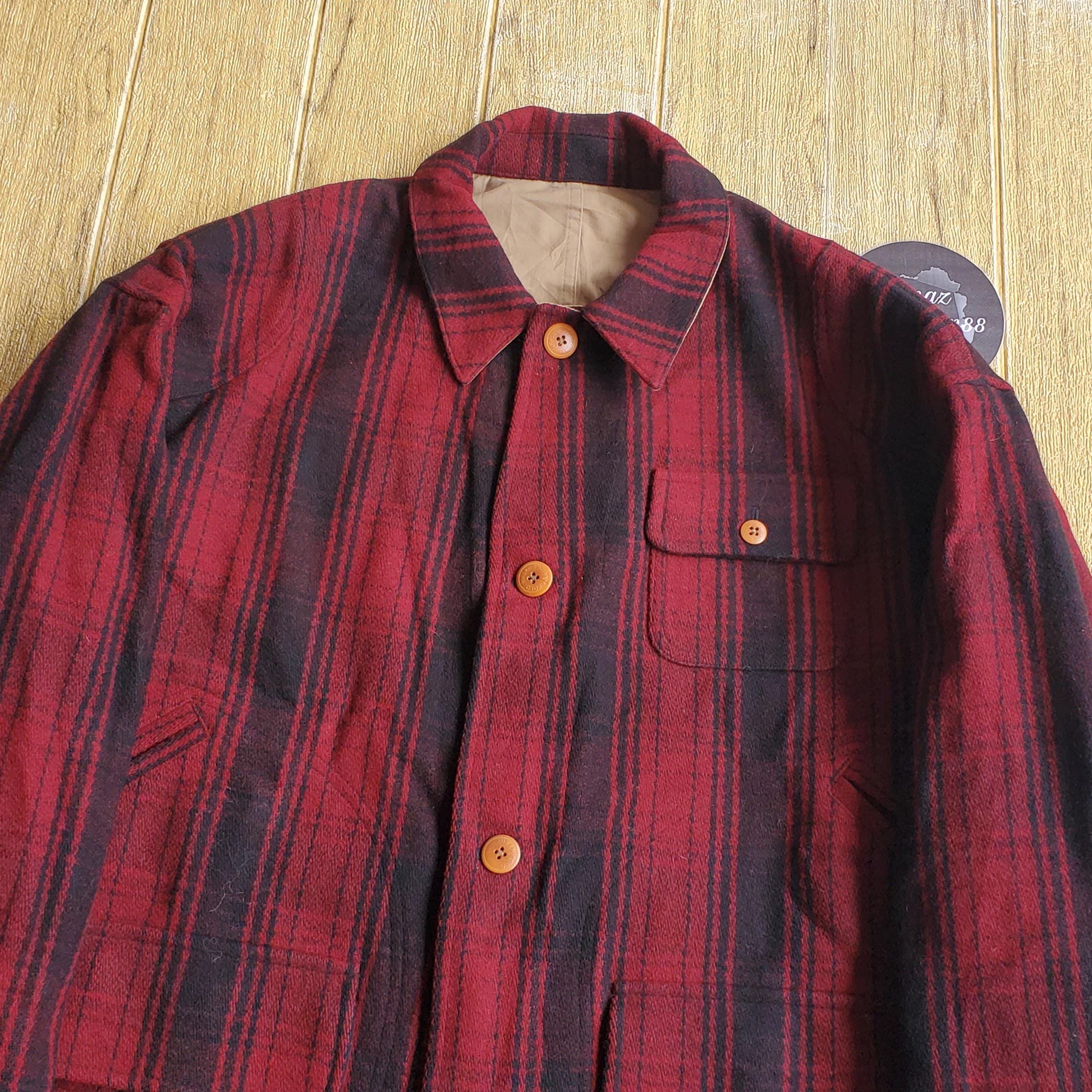 POLO by RALPH LAUREN バーガンディ＆ブラック チェック柄 ウール