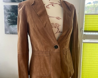 Blazer en daim vintage