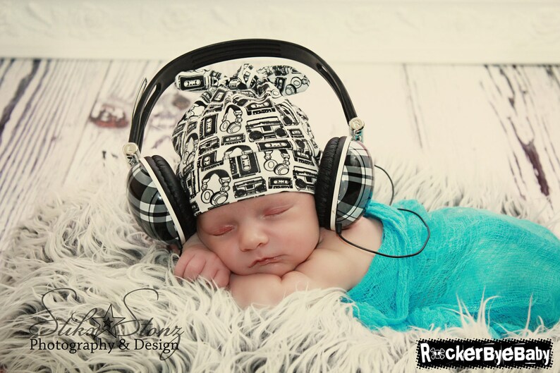 Rockerbyebeanies Newborn Baby Knit Skull Cap Hat Beanie White - Etsy