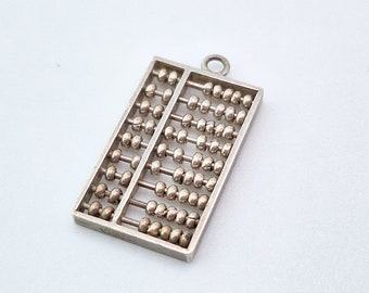 Abacus - Vintage Sterling Silver Charm