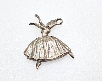 Ballerina  - Vintage Sterling Silver Charm