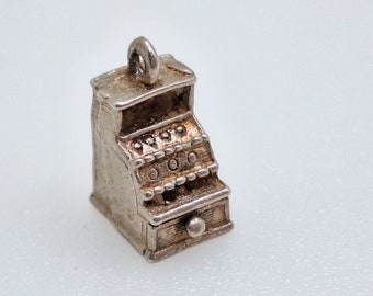 Old Fashioned Till  - Vintage Sterling Silver Charm