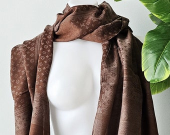 Cotton Shawl, Vintage Scarf, Modern Shawl Chic Boho Scarves, Silk Scarf, Wrap Gift for Women