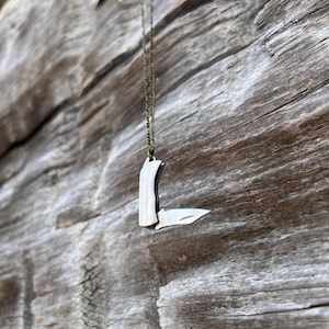 Tiny Pocket Knife Necklace - Brushed Steel Pocket Knife Pendant - Mini Knife Fully Functional - Cute and Tough Protection - Unique Gift