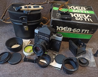 Boxed KIEV-60 TTL Medium Format camera MC Arsat C lens Ukraine Arsenal 1994