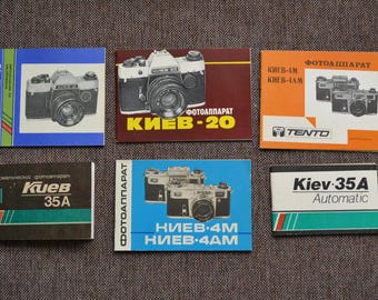 Kiev 4A ブラック+ レンズ＋フード＋革ケース付き Kiev-4 Photo Camera Original Genuine Leather Case, 1960s