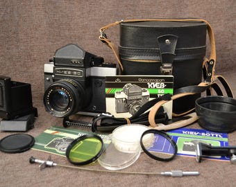 Servised Boxed factory kit KIEV-60 TTL camera MC Volna lens Medium Format  bonus