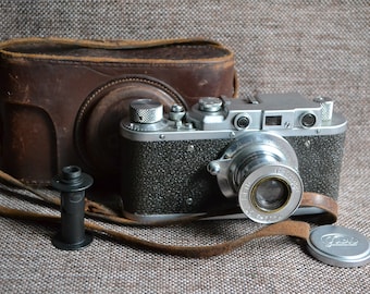 Rare FED NKVD SSSR No.130842 Rangefinder camera Industar-10 M39 Leica Mount