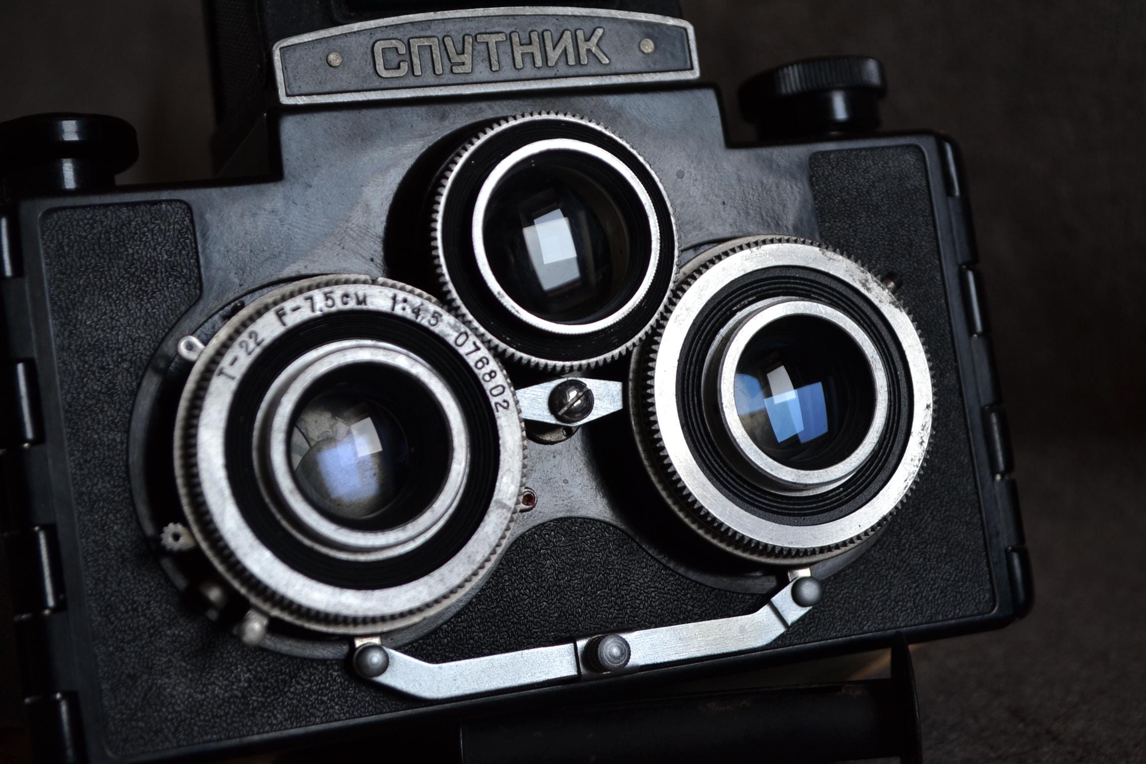 整備済みヴィンテージ SPUTNIK ソビエト製ステレオ TLR 中判カメラ 6x6