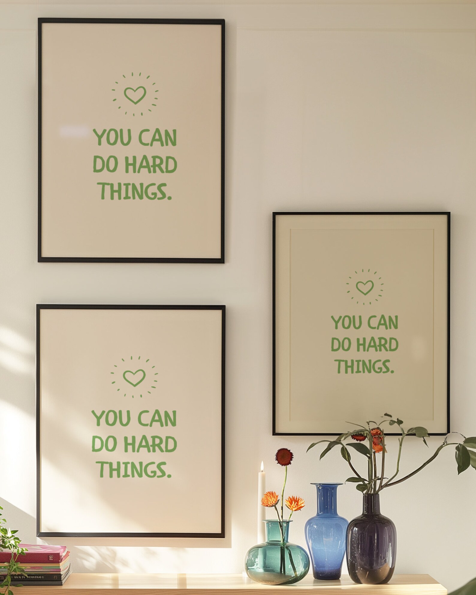 You Can Do Hard Things Poster, Motivational Poster Minimalism ...