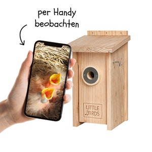 Little Birds Camera Nesting Box Birdhouse for blink camera, Cat and Woodpecker Protection, Camera Birdhouse camera not included image 3
