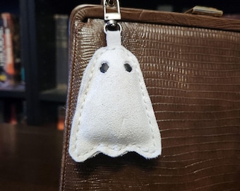 Leather Ghost Bag Charm