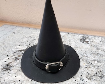 Mini Witches Hat Fascinator | Black
