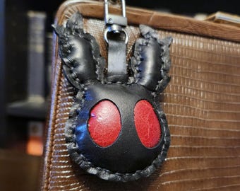 Leather Mothman Bag Charm