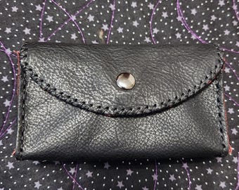 Black Leather Tarot Deck Case