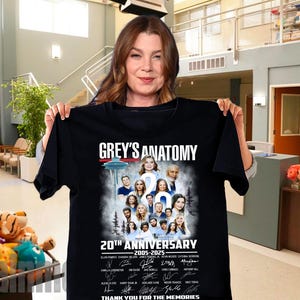 Grey&#39;s Anatomy Shirt, Greys Anatomy 20th Anniversary 2005 2025 T-Shirt, Grey&#39;s Anatomy Fan Tee, Vintage Greys Anatomy Sweatshirt Hoodie