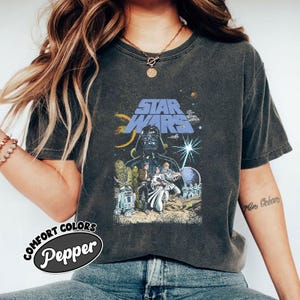 Disney Star Wars Comfort Colors T-Shirt, Retro Disney Star Wars Tee, Star Wars A New Hope Faded, Disneyworld Shirt, Disney Family Shirt