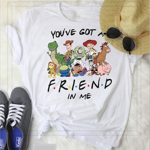 Disney Toy Story Shirt, You&#39;ve Got A Friend In Me Shirt, Buzz Lightyear Woody Jessie Bo Peep Sweatshirt, Toy Story And Friends Tee
