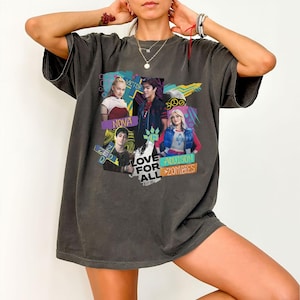 Comfort Colors Disney Nachkommen Zombies Welten Collide Tour Shirt, Disney Channel Nachkommen Zombies Konzert Musik Festival Fan Geschenk