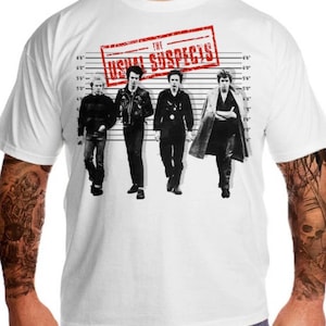 Vicious Punk Suspects T-Shirt - Sid Anarchy Design - Punk Rock Tee