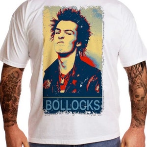 Vicious Punk Bollocks T-Shirt - Sid Anarchy Design - Bold Graphic Tee