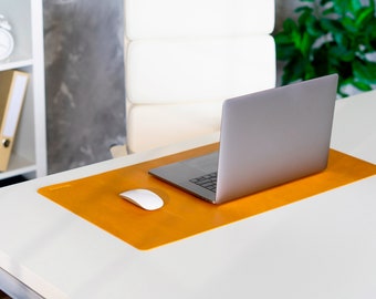 Leather Desk Mat, Large Mouse Pad, Desk Mat, Genuine Leather Desk Mat, Office Decor, Desk Accessories, Leather Desk Pad, Personalized Gift