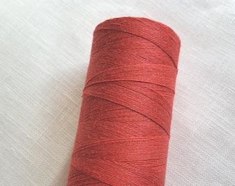 Red Coral Linen Threads 500 m Spool Choose 1 or 5 spools hand & machine quilting sewing craft lace jewelry Art Shopa Craft