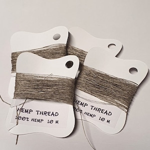 Hemp Threads Hemp Yarn for Hand Sewing 10 m by Art Shopa Craft hand quilting sewing craft lace jewelry