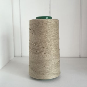 Natural Linen Thread Spool 1000 m hand & machine sewing