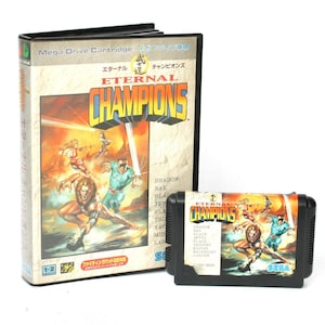 Eternal Champions Video Game Sega Mega Drive Cartridge Vintage Sega Genesis Video Game Japanese Sega Eternal Champions Game for Sega Console