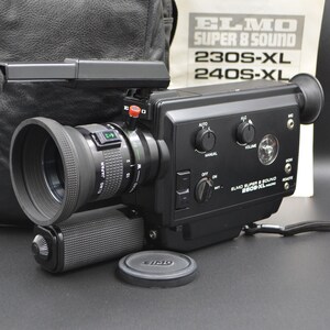 Elmo Super 8 Sound 260S-XL Macro Movie Camera: Japan W/ Microphone