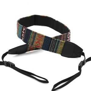 Adjustable Boho Camera Strap for DSLR, SLR & Film Cameras | Colorful Hippy Neck Strap | Universal Fit for Digital or Vintage Photography