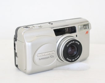 Olympus Superzoom 70G Zoom Lens Compact 35mm Film Point and Shoot Vintage Film Camera Película PROBADA Y FUNCIONANDO Vintage 35mm Fotografía analógica