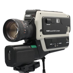 TESTED Vintage Super 8 Video Camera Porst Sound 500 XL Macro WORKING Super8 Camera Super 8 Camcorder Film Tested Camera Super 8 Film Camera