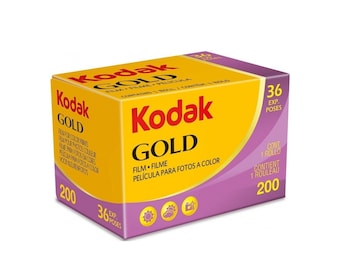 Kodak Gold 200 35mm Film 36 Exposures Film Kodak Gold Film Roll 35mm Camera Film Cameras Analogue Film Kodak Film Kodak Gold 200 Film 35mm