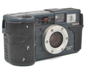 Vintage Konica Camera Waterproof Camera 35mm Point and Shoot Film Camera TESTED and WORKING 35mm Film Konica Hard Case Construction Camera