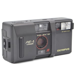 80s Vintage Olympus AF-1 Quartz Date Olympus Mju II Lens 35mm