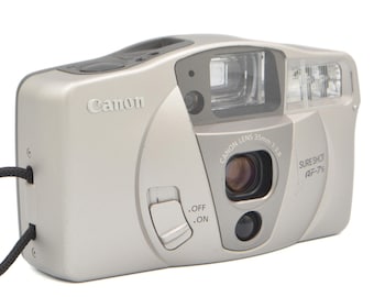 Canon AF-7S シルバー コンパクトフィルムカメラ Vintage 1994 Canon Sure Shot AF-7s 35mm Film Camera – CobbleStore
