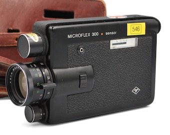 Vintage Agfa Microflex 300 Super 8 Camera | Tested & Working Film Camcorder | Super8 Movie Camera, 70s Retro Home Video, Analog Film Camera