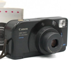 Vintage Canon Camera 35mm Film Point and Shoot Film Camera Gift Idea Tested Camera Canon Sure Shot 35mm Camera Gifts for Her Zoom Camera