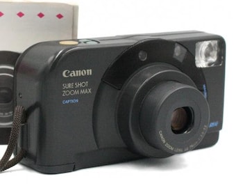 Vintage Canon Camera 35mm Film Point and Shoot Film Camera Gift Idea Tested Camera Canon Sure Shot 35mm Camera Gifts for Her Zoom Camera
