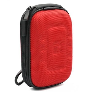 Vintage Red Camera Case Digicam Point and Shoot Camera Bag Vintage Case Digicam Bag Digital Camera Red Hard Case for Camera Second Hand Bag