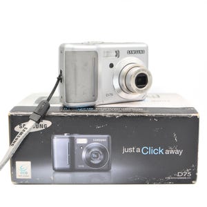 2000s Digital Camera Samsung D75 Samsung Digicam Y2K Compact Digital Camera Y2K Camera Vintage Samsung Camera Samsung Y2K Digicam Aesthetic