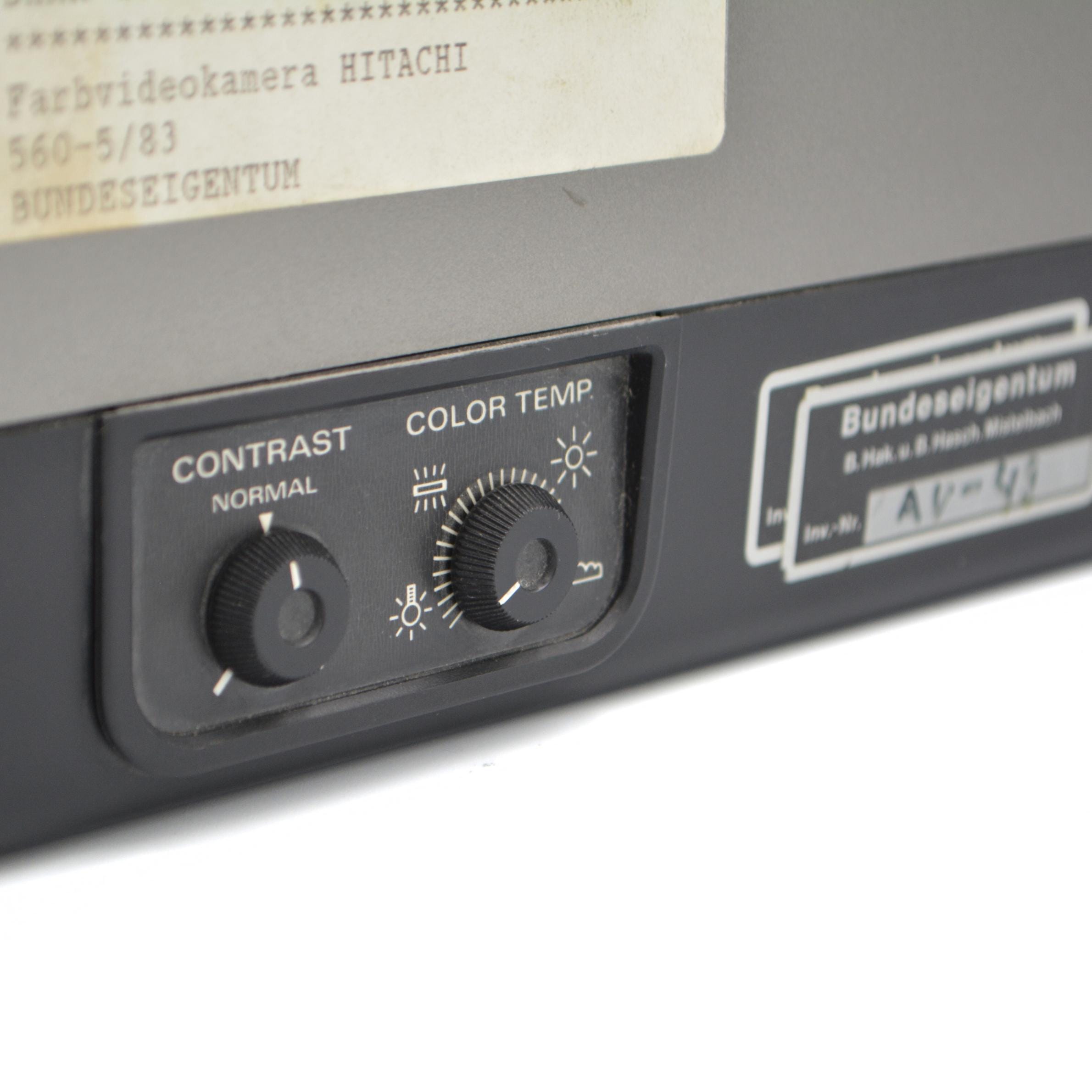 80s Vintage Hitachi Color Video Camera Body 1980s Vintage Black Grey ...