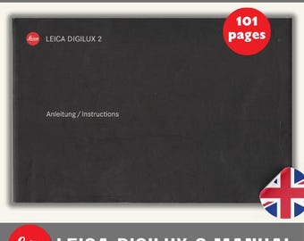 Manual de la cámara Leica Digilux 2 Leica Digilux Instrucciones de la cámara digital Leica Descarga instantánea Manual de la cámara Leica Leica Digicam Y2K
