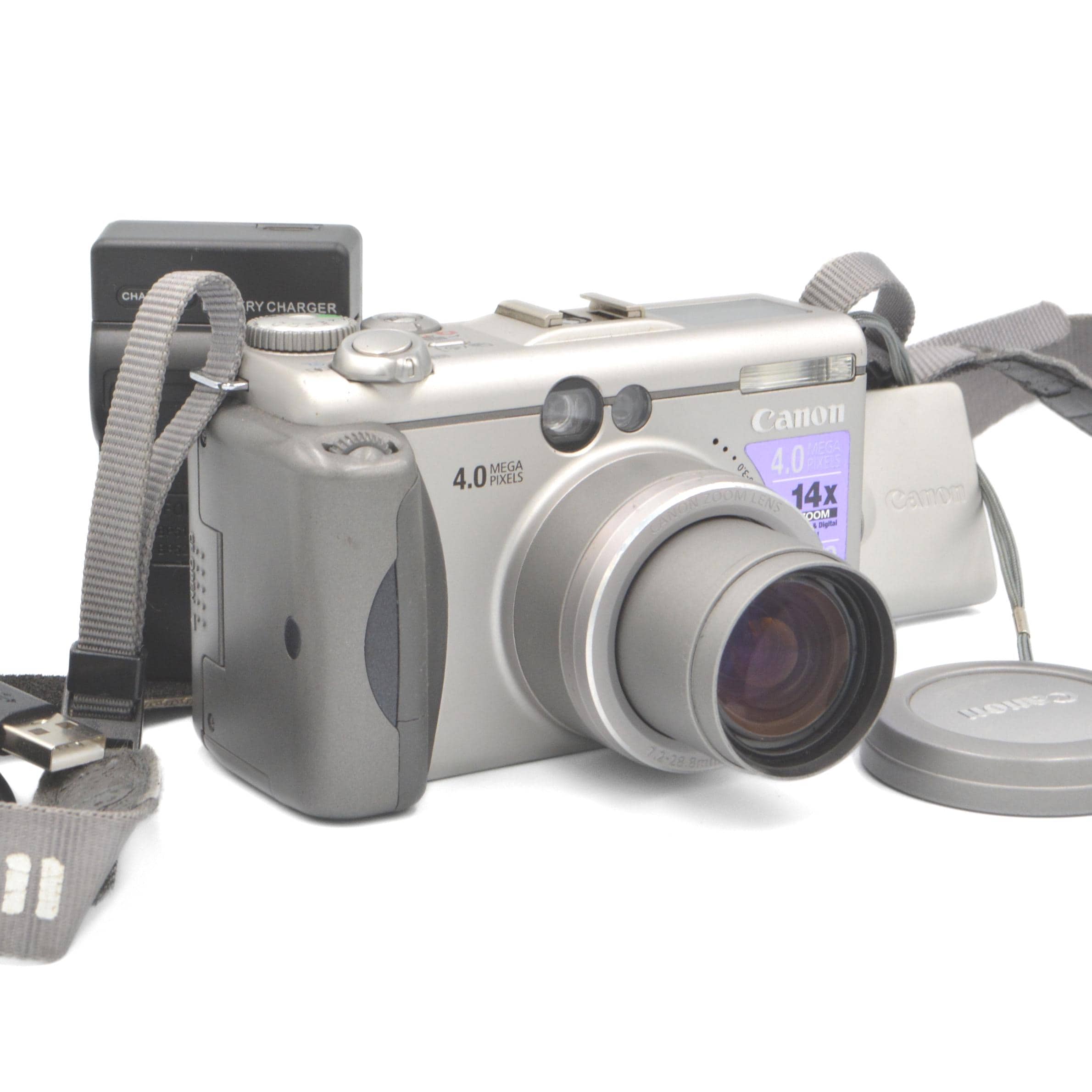 Y2K Vintage Canon Powershot G3 4.0MP Compact Digital Camera - Full