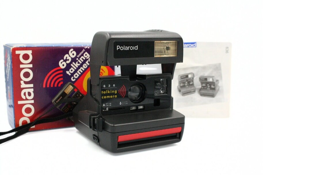 Vintage Polaroid Camera 636 Talking Camera Instant 600 Film