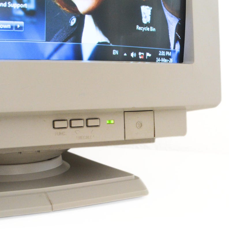 90s Vintage Siemens Nixdorf CRT Monitor 14” VGA Retro Gaming Monitor ...