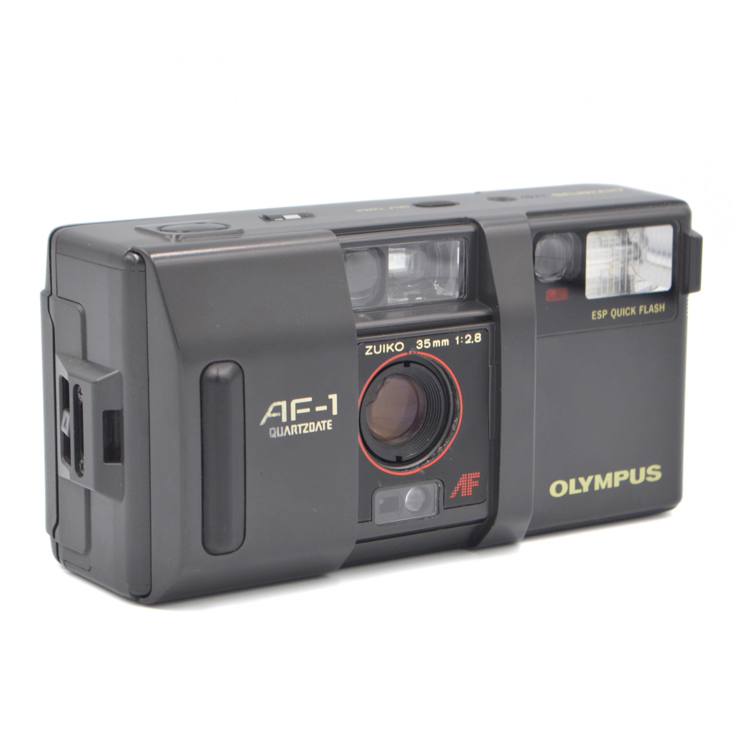 80s Vintage Olympus AF-1 Quartz Date Olympus Mju II Lens 35mm