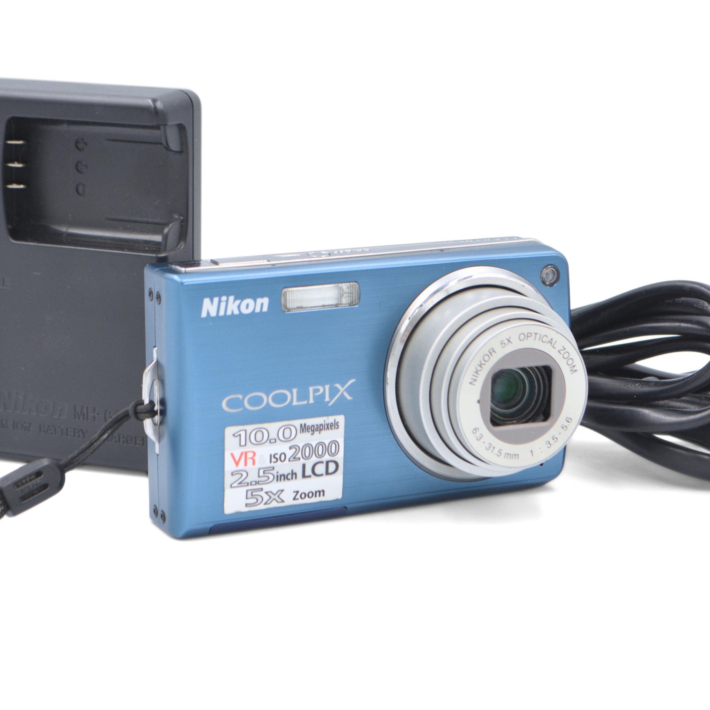 Buy Blue Digital Camera Nikon COOLPIX S550 Compact Digicam Point